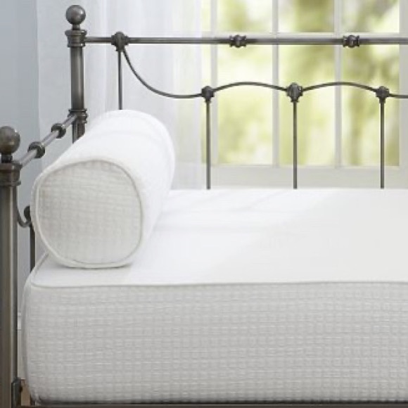 Pottery Barn Accents Pottery Barn White Matelasse Bolster Pillow